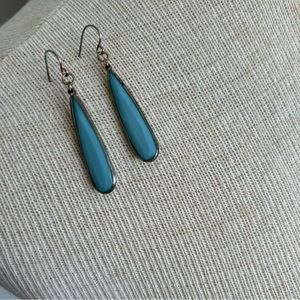 Turquoise and Vintage Gold Earrings